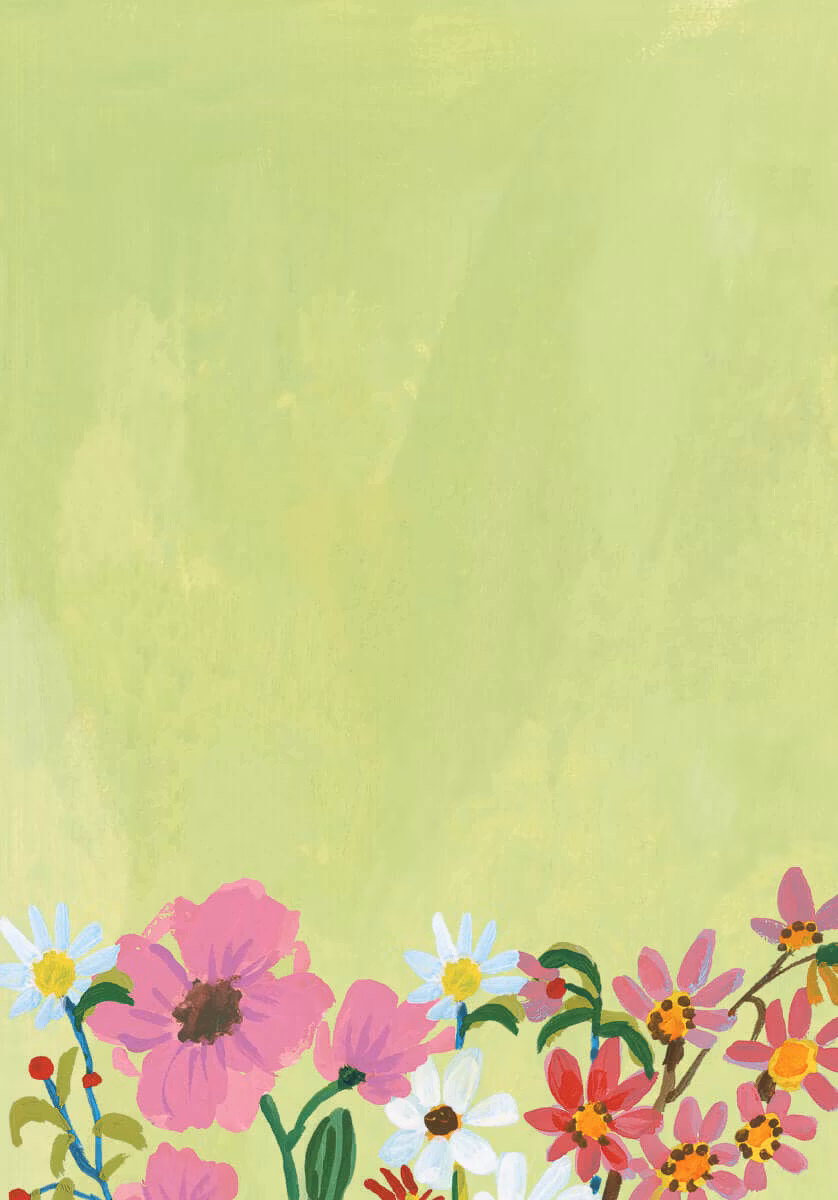 Skrivset med Brevpapper - Flower Field