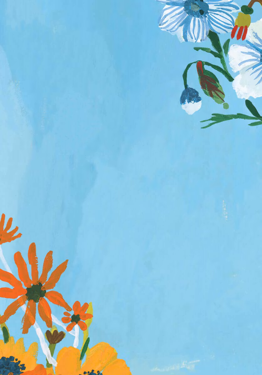 Skrivset med Brevpapper - Flower Field