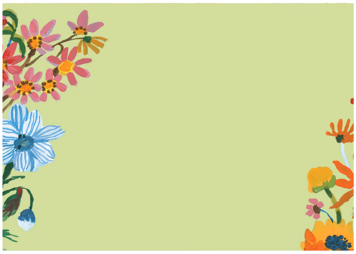 Skrivset med Brevpapper - Flower Field