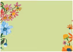 Skrivset med Brevpapper - Blommor, blommor, blommor