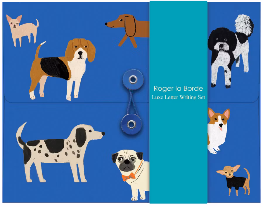 Skrivset med Brevpapper - Hundar