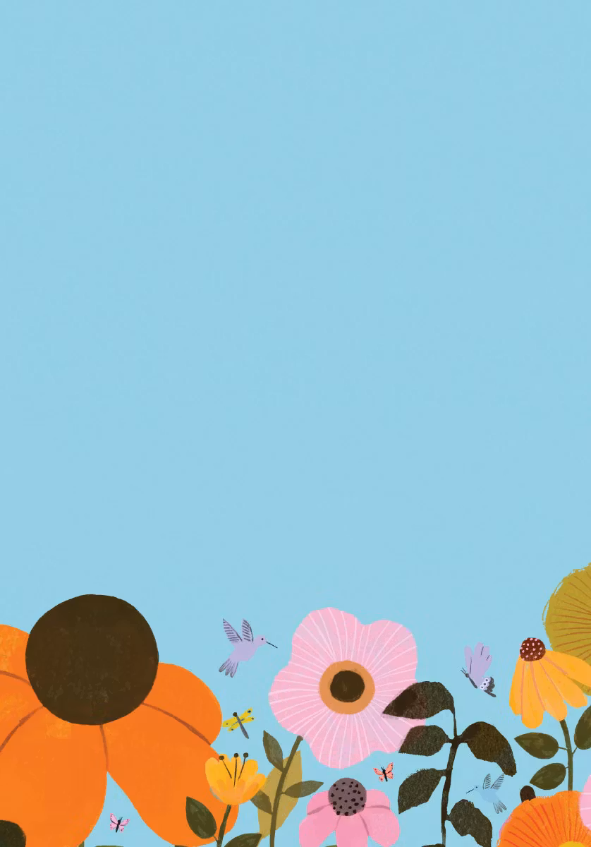 Skrivset med Brevpapper - Blomsterängen