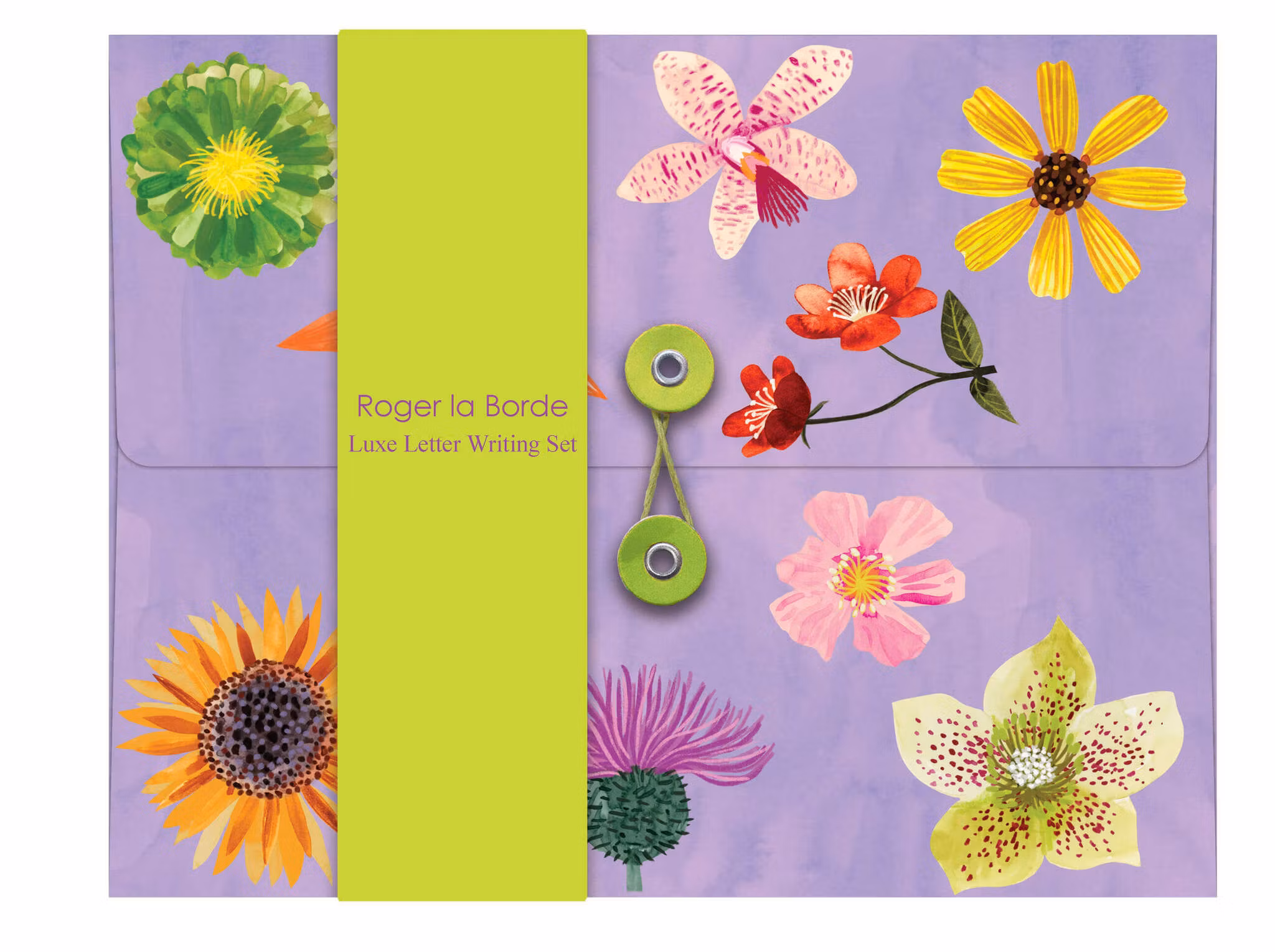 Skrivset med Brevpapper - Blommig supernova