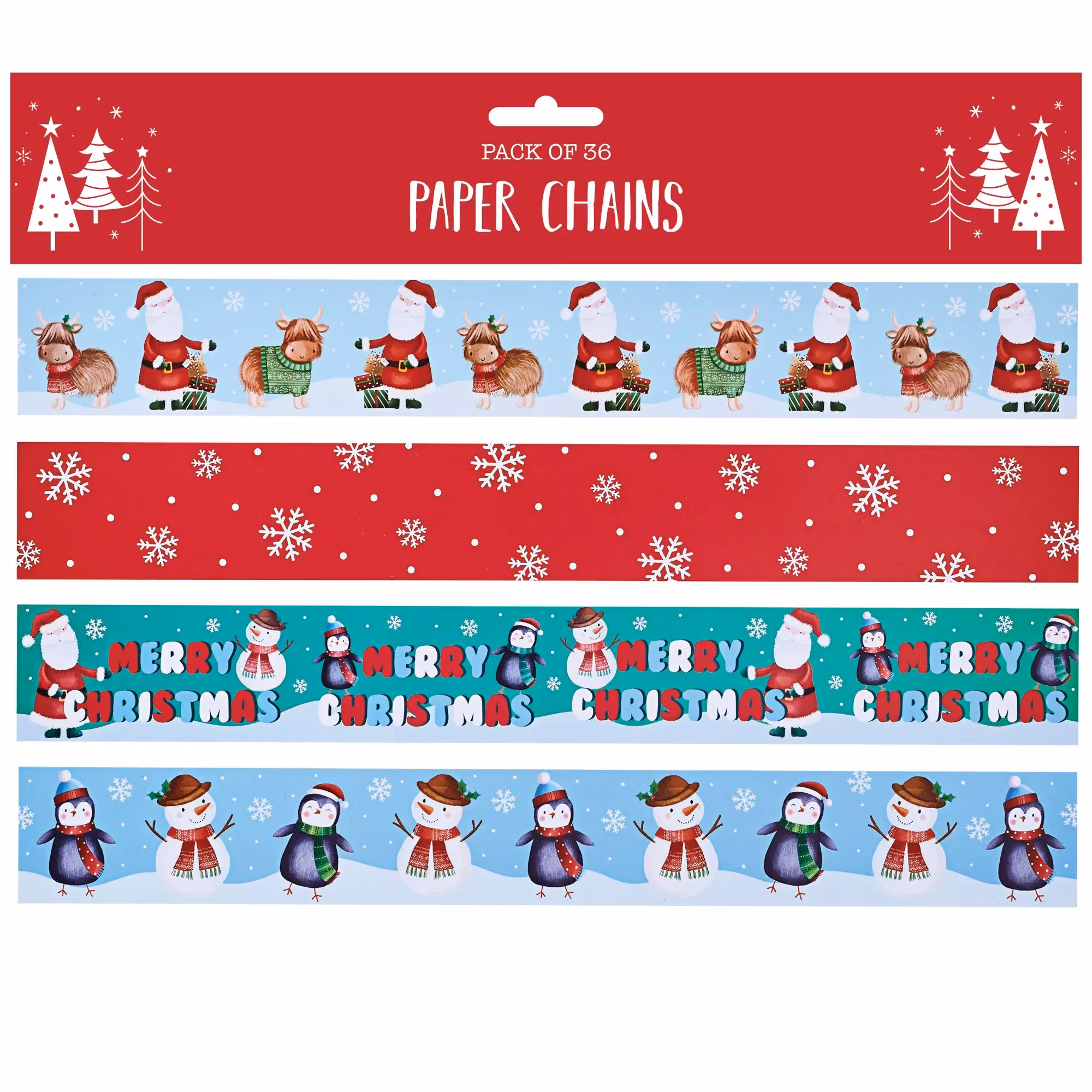 Pappersdekorationer - Skapa julkedjor