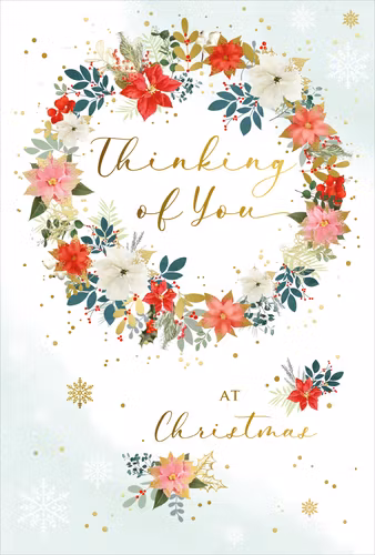 Julkort med kuvert - Tänker på dig (Fraktfritt)