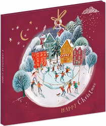 Förpackning med 8 julkort med kuvert - Julkul i burk