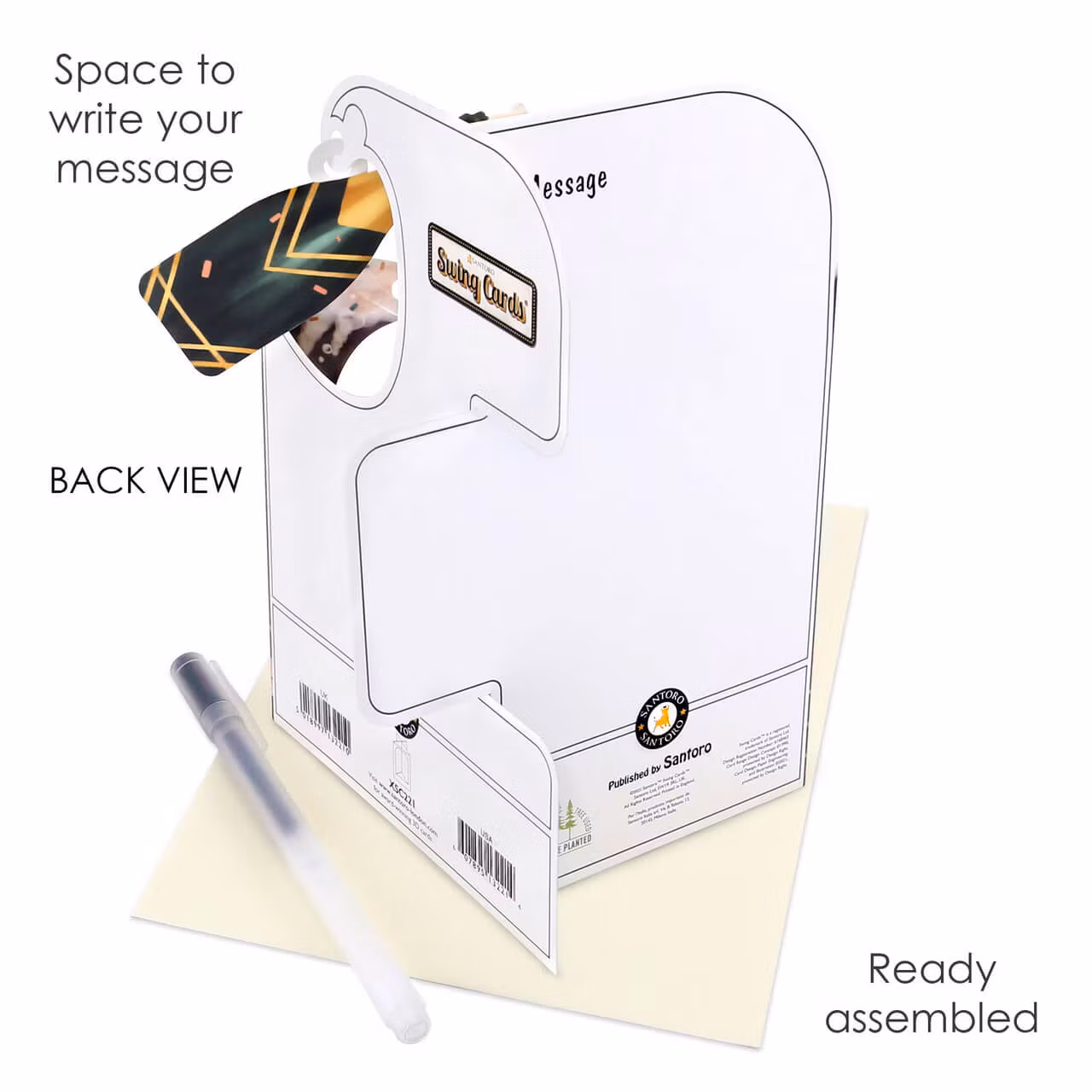 Magiskt gratulationskort - Champagnegrattis (Fraktfritt)