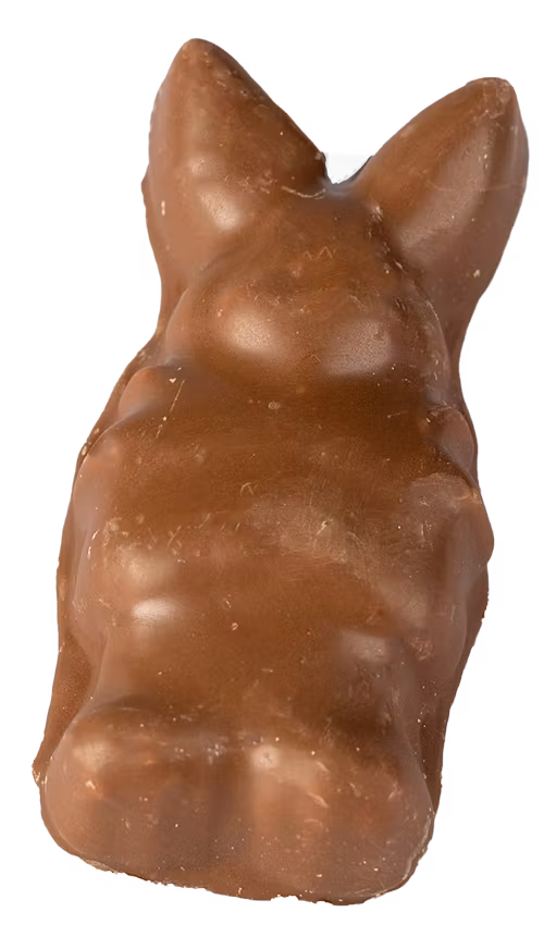 Stor skumhare med choklad
