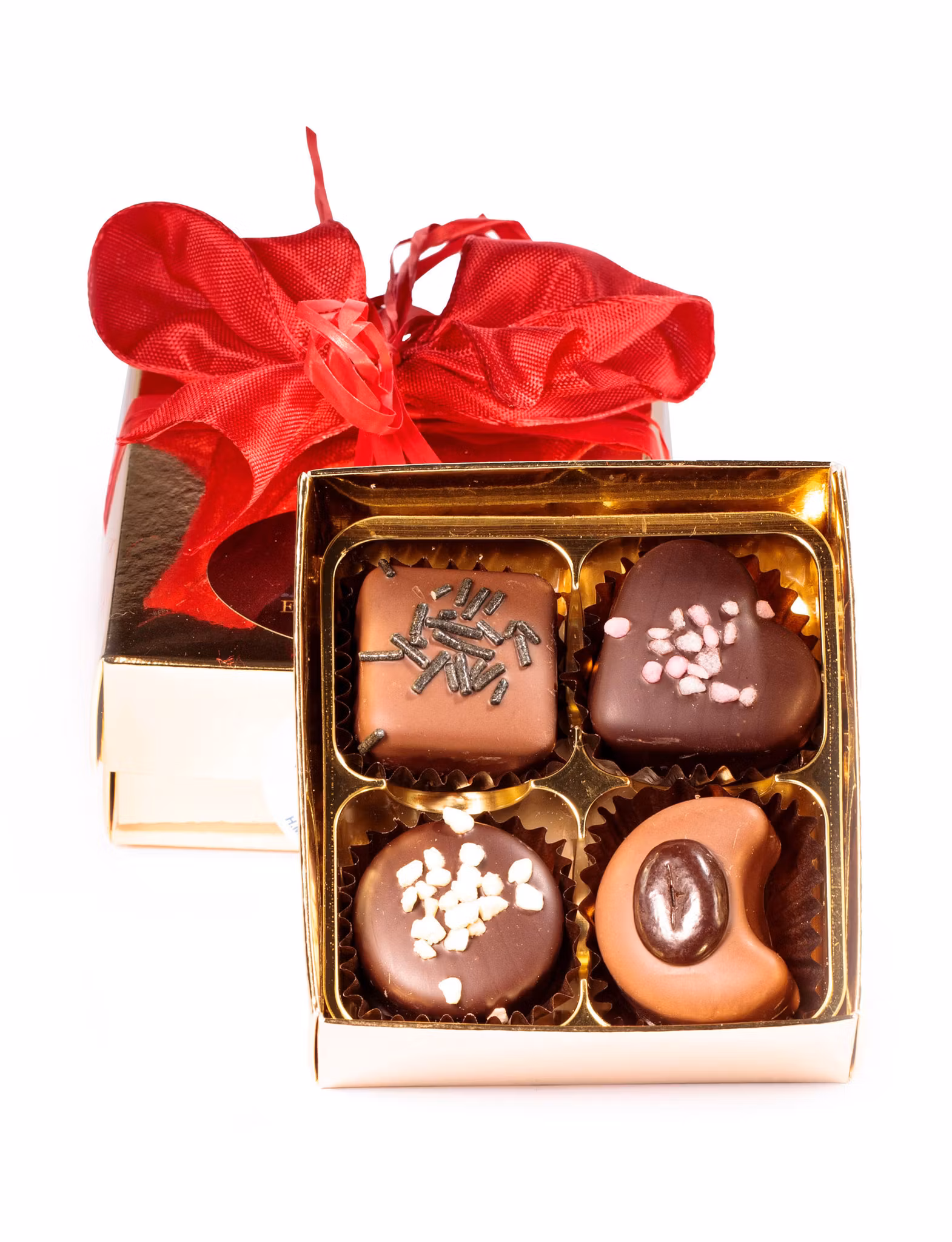 Chokladask 4 praliner