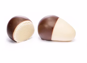 Halvdoppad naturell mellan