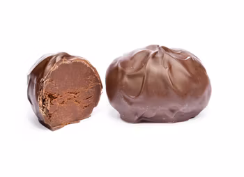 Tryffelägg mörkt naturell liten