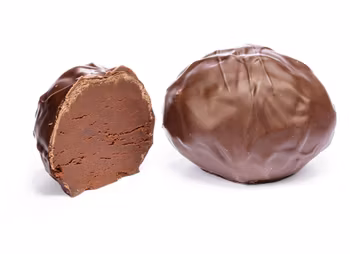 Tryffelägg mörkt naturell stor