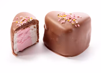 Marshmallow hjärta ljus