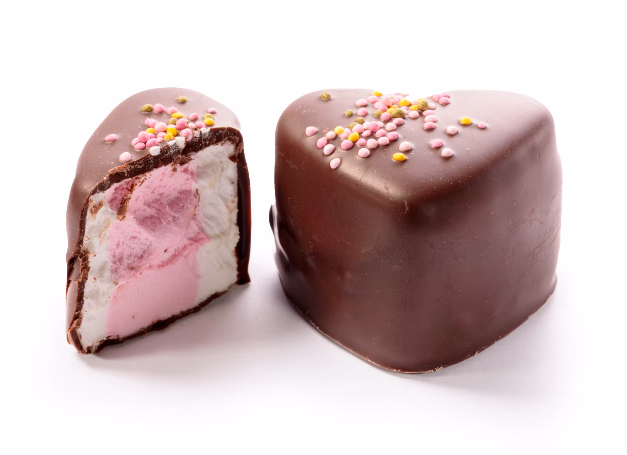 Marshmallow hjärta mörk