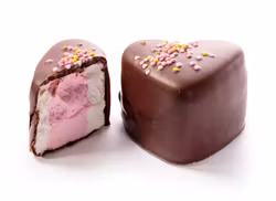 Marshmallow hjärta mörk