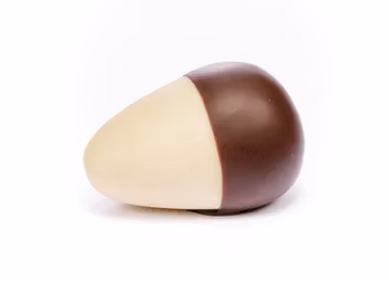 Halvdoppad naturell mellan