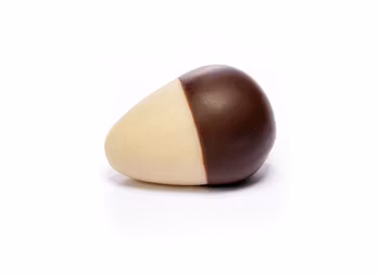 Halvdoppad naturell liten