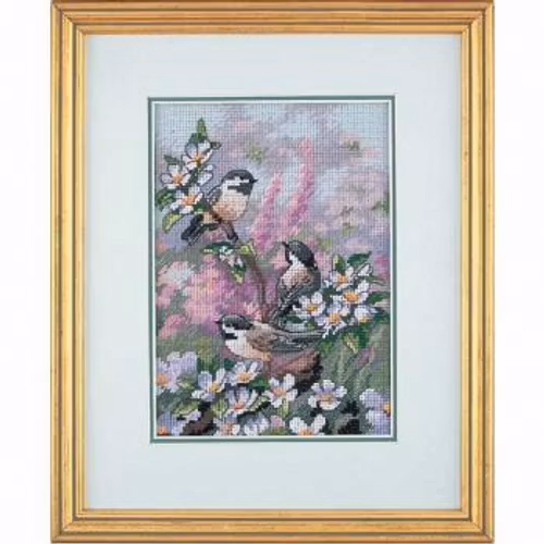 Dimensions Gold  - Spring Chickadees