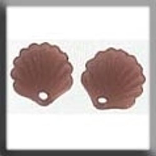 Glass Treasures 12244 Scallop Shell Matte Dark Rosaline