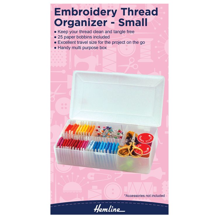 Förvaringslåda broderigarn Hemline - Liten