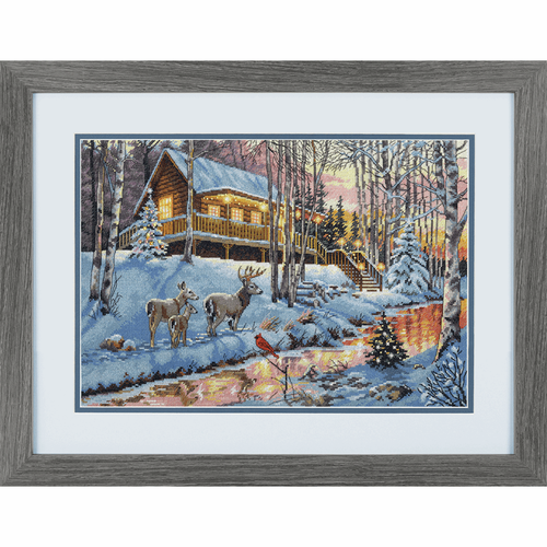 Dimensions Gold  - Winter Cabin - UTGÅR