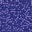 Frosted Glass Beads 62034 Blue Violet