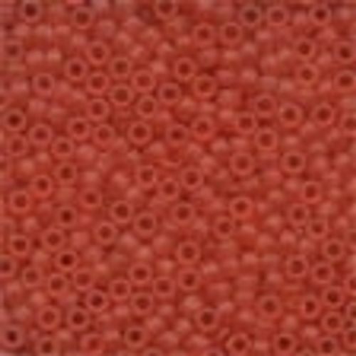 Frosted Glass Beads 62013 Red Red