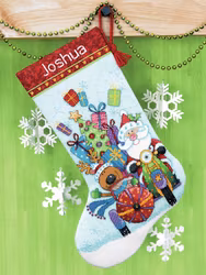 Dimensions - Santa's Sidecar Christmas Stocking