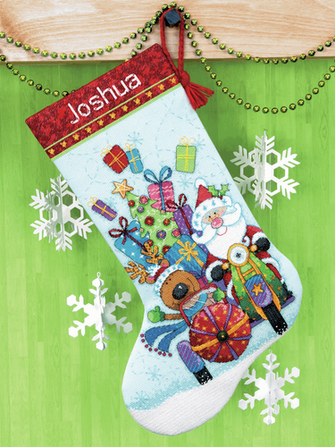 Dimensions - Santa's Sidecar Christmas Stocking