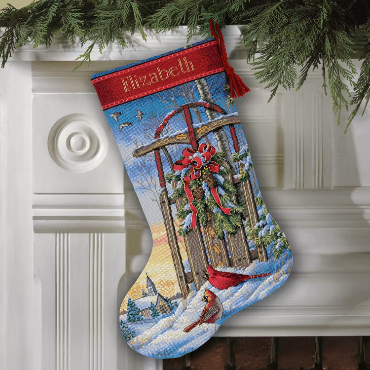 Dimensions Gold  - Christmas Sled Stocking