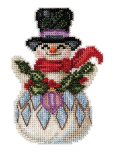 Mill Hill - Snowman with Holly by Jim Shore (2021)
