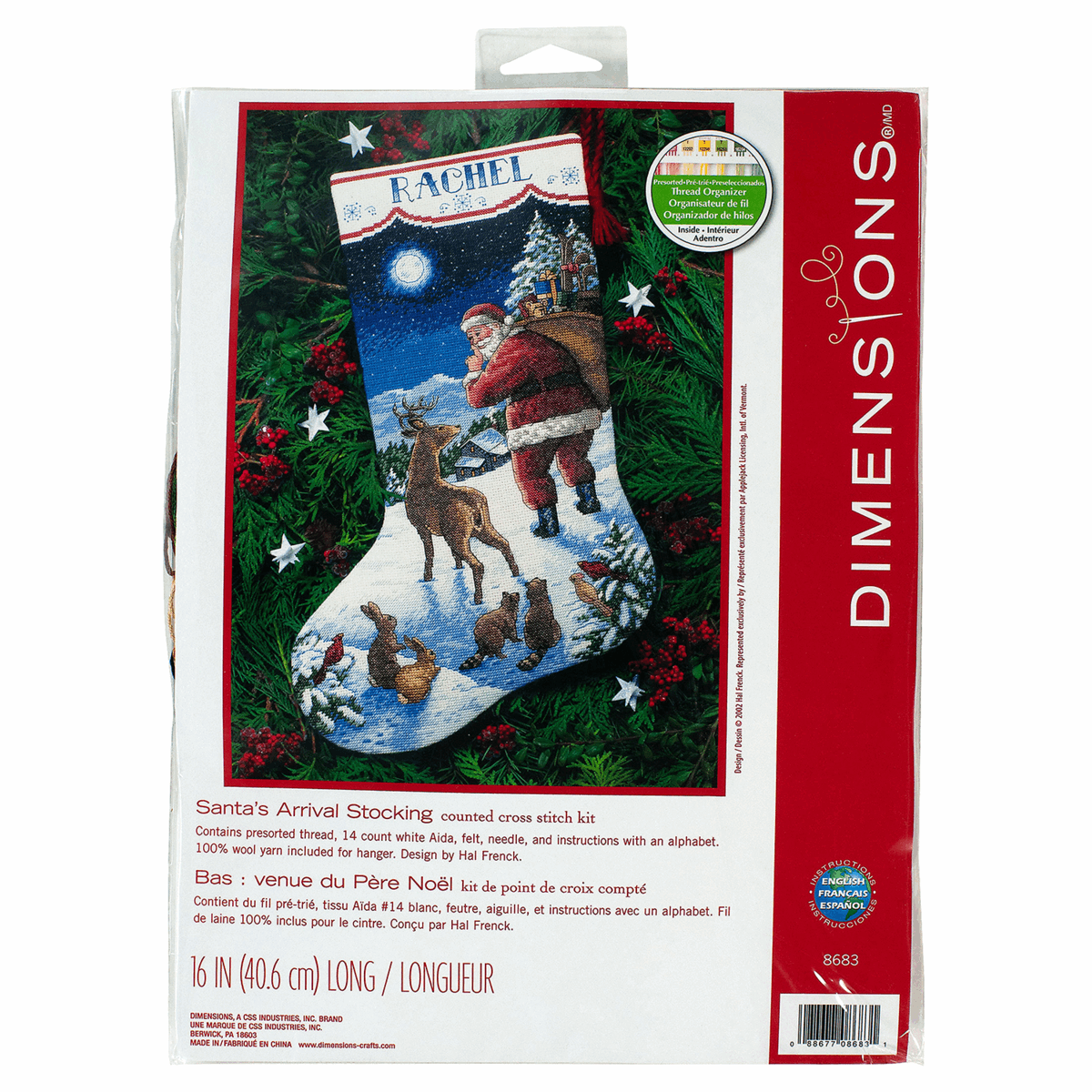 Dimensions - Santa's Arrival Stocking