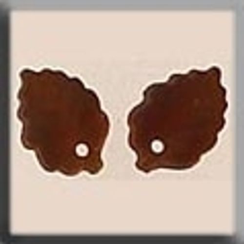 Glass Treasures 12202 Medium Leaf Matte Autumn Topaz