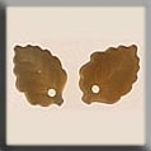 Glass Treasures 12203 Medium Leaf Matte Topaz