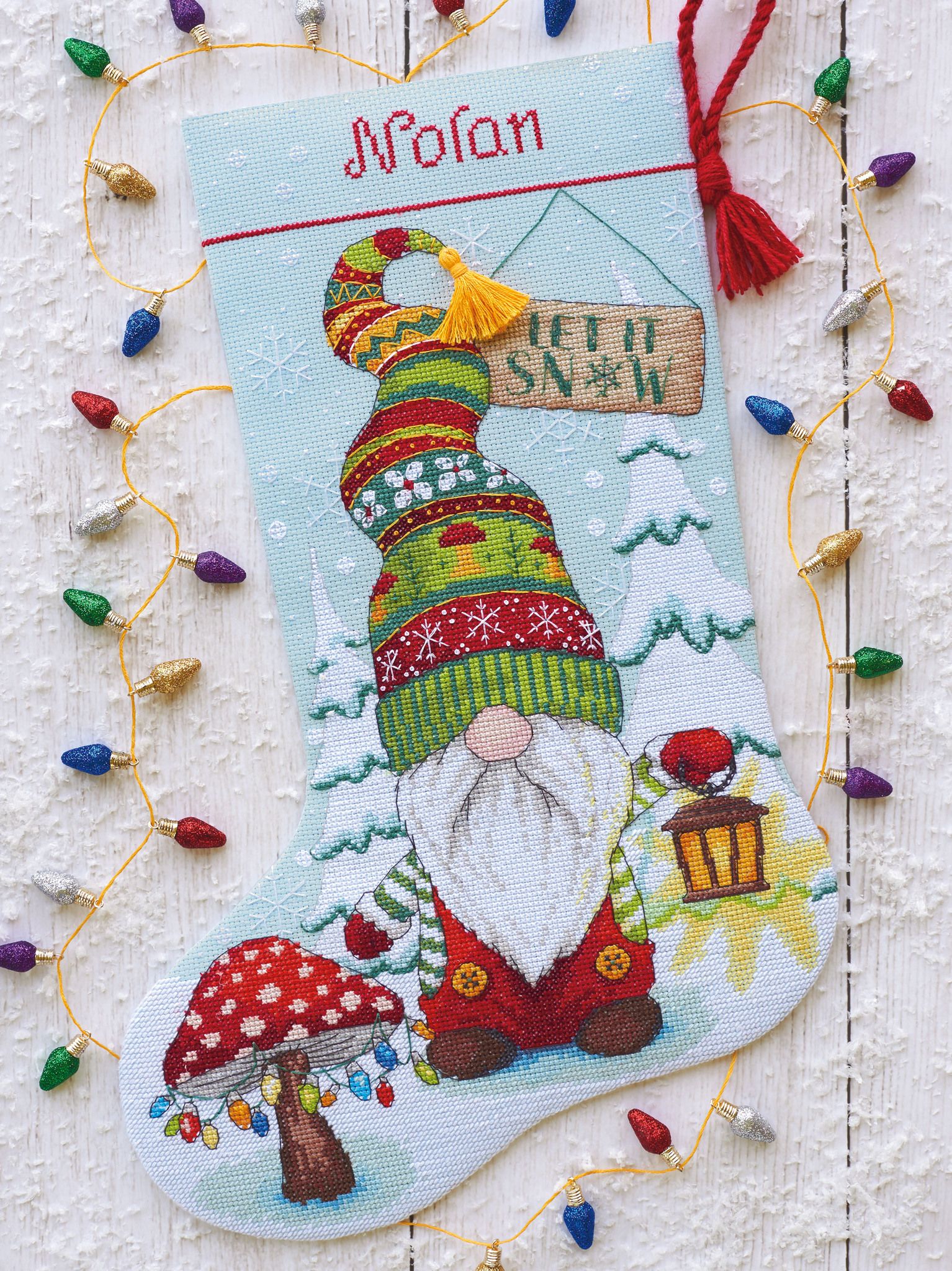 Dimensions - Gnome Stocking