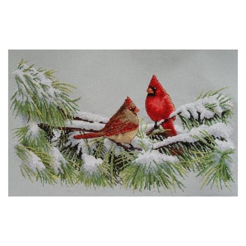 Dimensions - Winter Cardinals