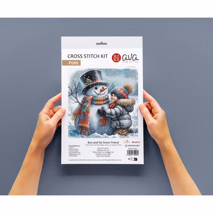 AVA Stitch - Boy and his Snow Friend P086