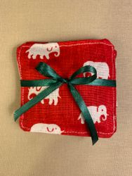 Lavendelpåse 2-pack, Elefant röd