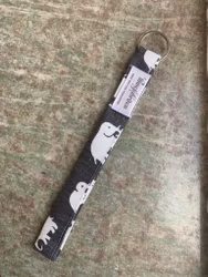 NYCKELBAND ELEFANT, 13 cm