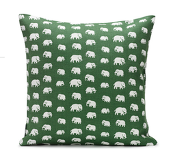 Kuddfodral Elefant, grön - Svenskt Tenn
