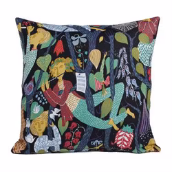 Kuddfodral Melodi 50x50 cm, svart - Stig Lindberg