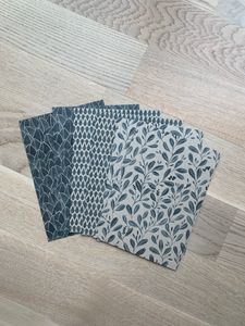 6 st KORT A5, grön - Field, Dripp & Olivia