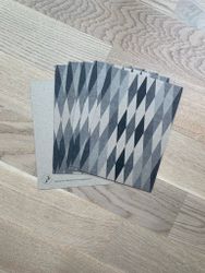 6 st KORT A5 - Harlequin svart