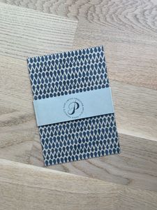 1 st kort Dripp blå, A5 inkl kuvert