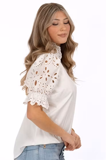 CAPRI SABINE BLOUSE CREME