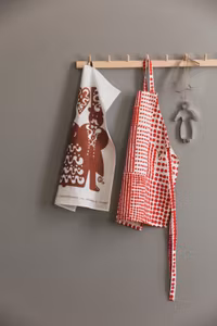 Gumman & Gubben pepparkaka, kökshandduk - brun