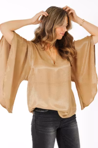 CAPRI BRIE BLOUSE AMBER GOLD