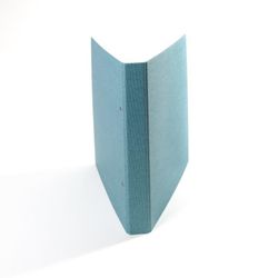 VÄVKLÄDD PÄRM A4, bred rygg - Ocean blue