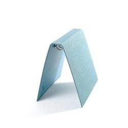 VÄVKLÄDD PÄRM A5, smal rygg - Ocean blue