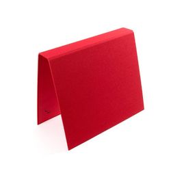 VÄVKLÄDD PÄRM A4, smal rygg - Ruby red